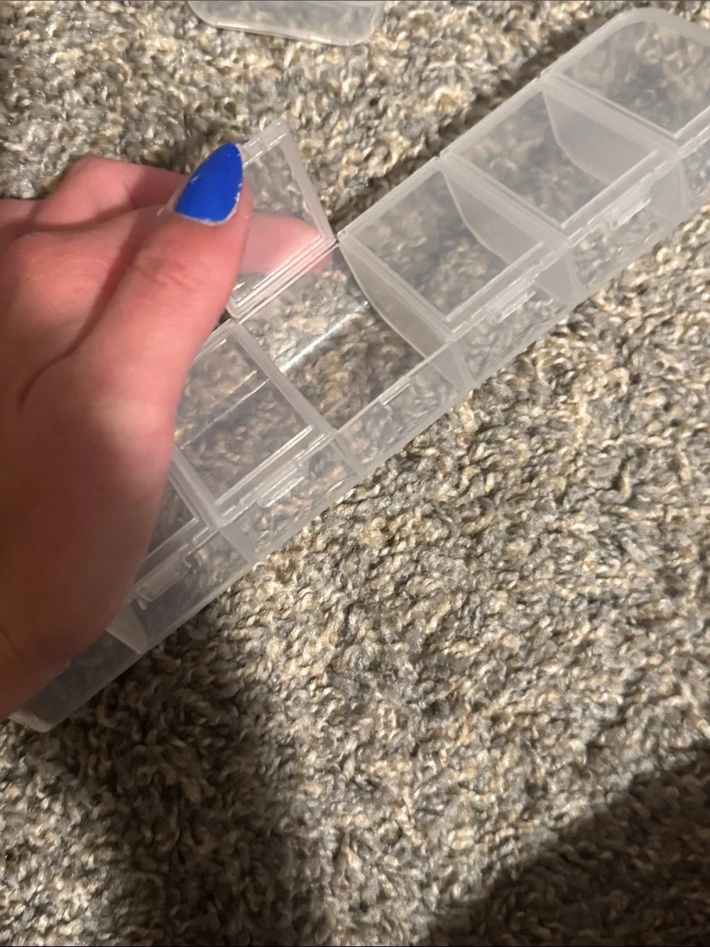 Clear Plastic 10-Compartment craft Organizer - Home Storage & Organization